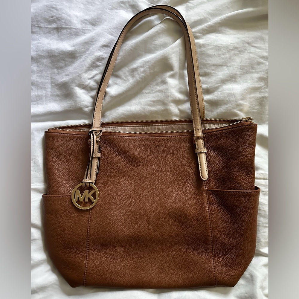 Michael Kors Brown Pebble Leather Tote